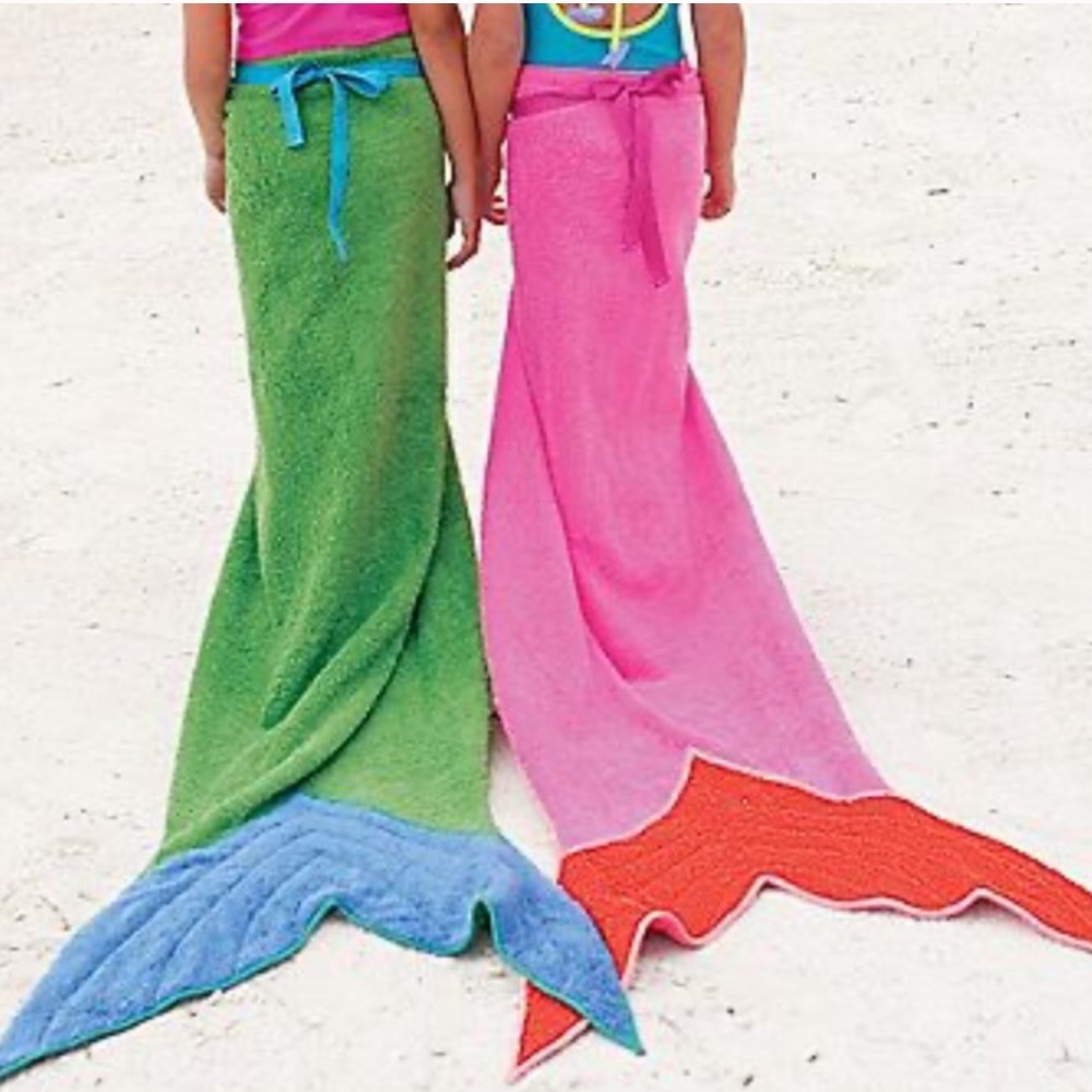 Chasing Fireflies Mermaid Tail Towel